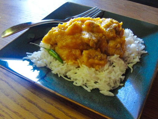 Wak Gominda with basmati rice.